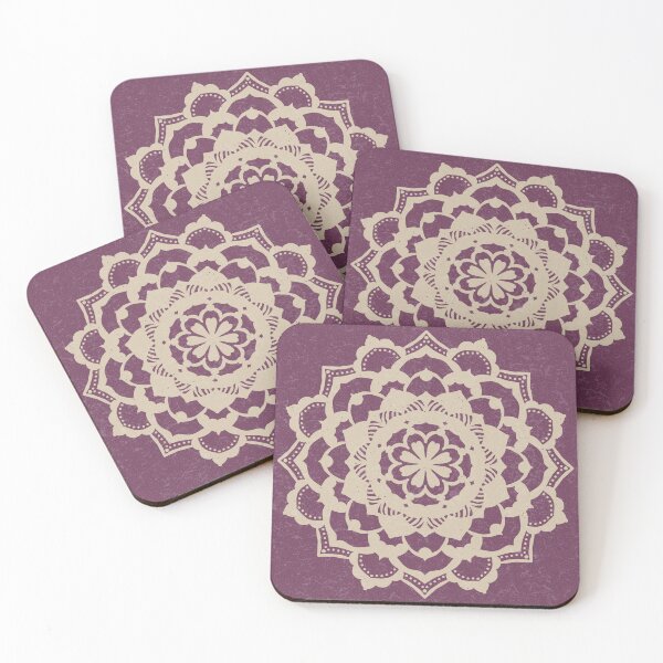 Item preview, Deva Mandala - Beet + Dove designed and sold by Irene Estelle.