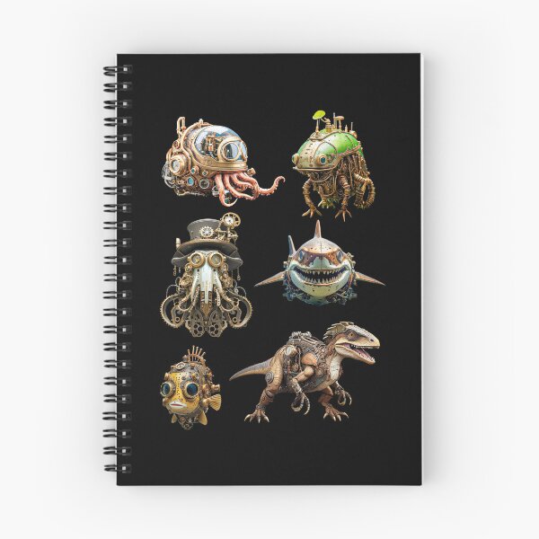 Item preview, 6 Steampunk Zoologica stickers set2 by Maxine Gadd  designed and sold by Maxine Gadd.