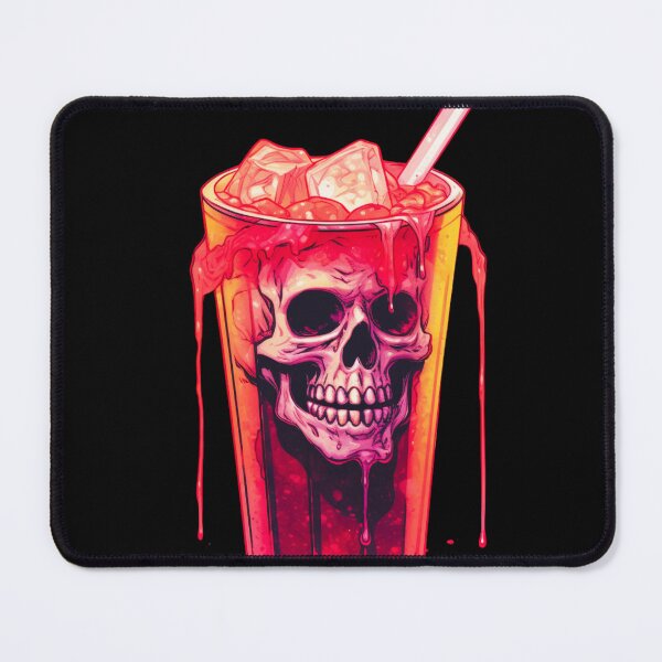 Item preview, Cold Drink Skull - Quench Your Thirst for Edgy Style designed and sold by JojoArtEvo.