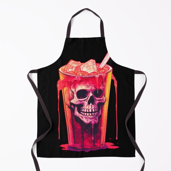 Item preview, Cold Drink Skull - Quench Your Thirst for Edgy Style designed and sold by JojoArtEvo.
