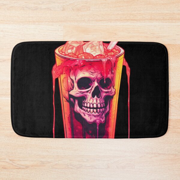 Item preview, Cold Drink Skull - Quench Your Thirst for Edgy Style designed and sold by JojoArtEvo.