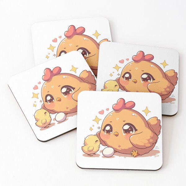 Item preview, Kawaii Hen and Chick designed and sold by MeowdiYall.