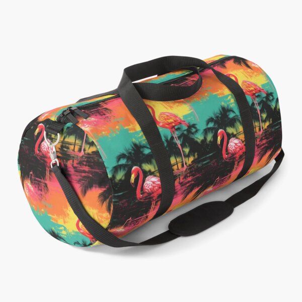 Item preview, Flamingos in Vibrant retro Colors designed and sold by MissQuiss.