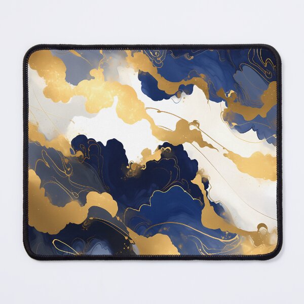 Item preview, Navy Gold Abstract designed and sold by EclipseArtisan.