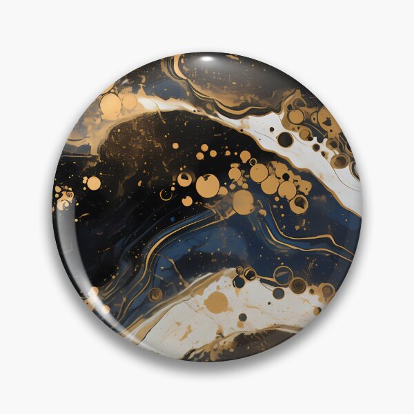 Item preview, Black Gold Bubble Marble Abstract designed and sold by EclipseArtisan.