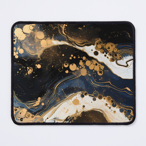 Item preview, Black Gold Bubble Marble Abstract designed and sold by EclipseArtisan.
