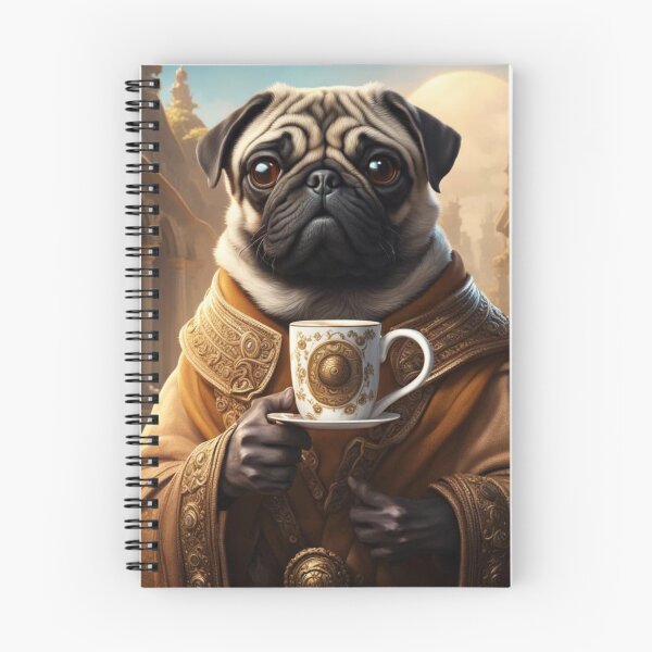 Item preview, A Pugly Nobleman Enjoys Mug of Coffee designed and sold by BrandoCafe.