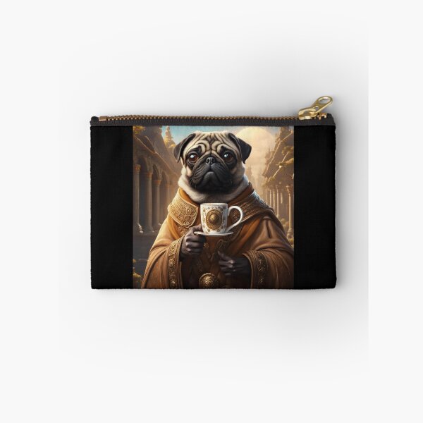 Item preview, A Pugly Nobleman Enjoys Mug of Coffee designed and sold by BrandoCafe.