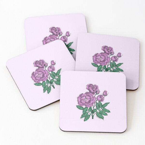 Item preview, Purple Cupped Rose Bloom Semi-Double 8-15 Petals In 2 Rows designed and sold by zenithcreative.