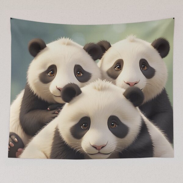 Item preview, Adorable Panda Cubs Nestled in Tranquility designed and sold by Best-Art-32.