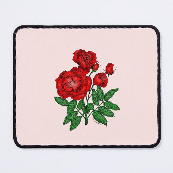 Item preview, Bright Red Cupped Rose Bloom Semi-Double 8-15 Petals In 2 Rows designed and sold by Rachael Taylor.