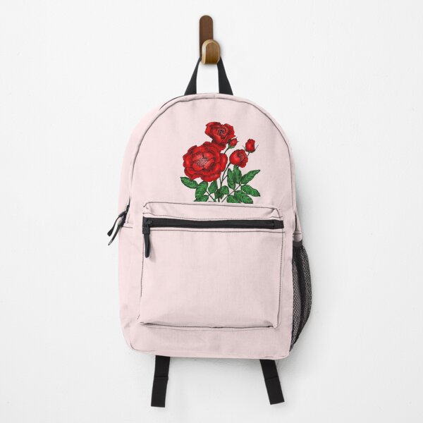 Item preview, Bright Red Cupped Rose Bloom Semi-Double 8-15 Petals In 2 Rows designed and sold by Rachael Taylor.