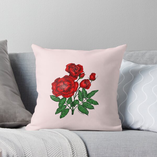 Item preview, Bright Red Cupped Rose Bloom Semi-Double 8-15 Petals In 2 Rows designed and sold by Rachael Taylor.