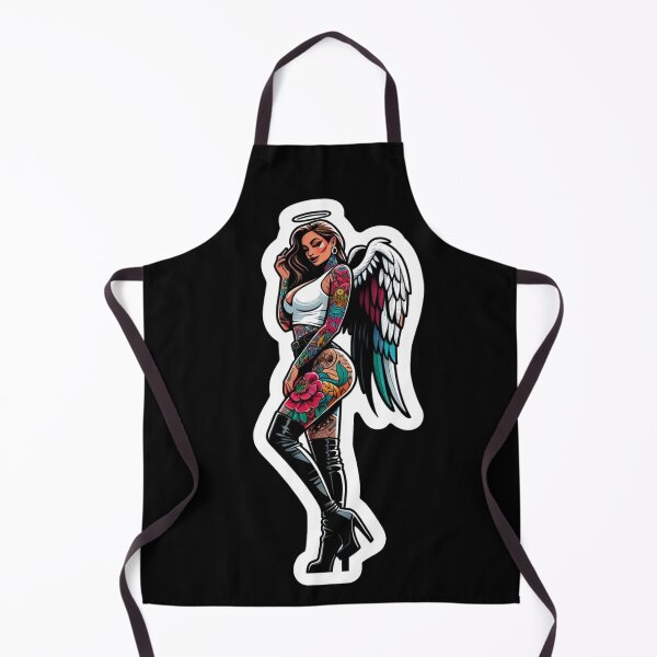 Item preview, Tattooed Angel in Daisy Dukes designed and sold by PinUpPizzazz.