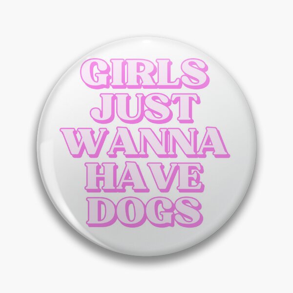 Item preview, Girls Just Wanna Have Dogs - Pawsitively Fun Typography for Canine Companions designed and sold by Biddakate.