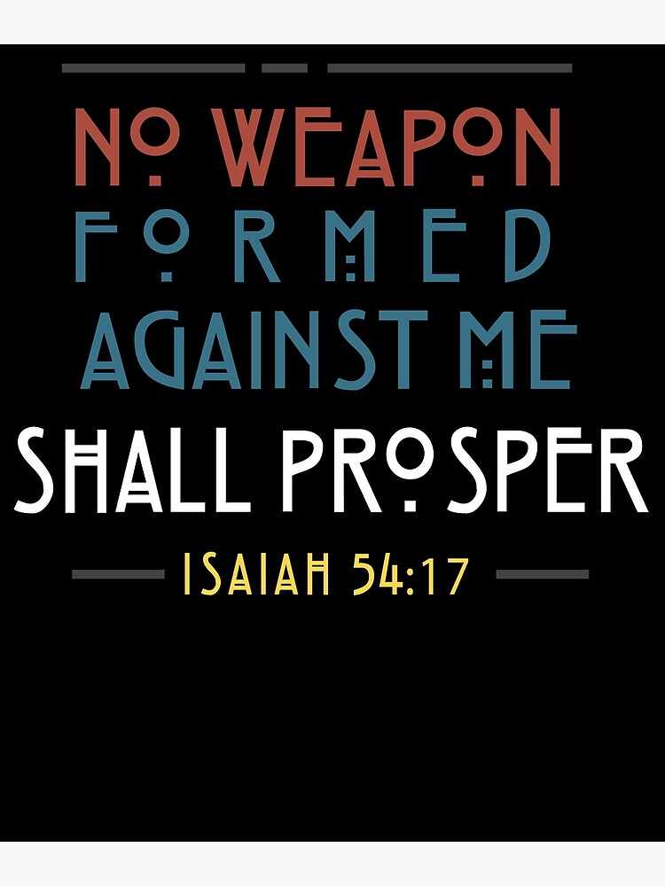 no weapon formed against me verse