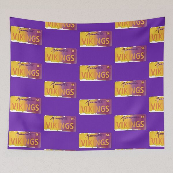 Item preview, Minnesota Vikings License Plate designed and sold by Katherine Mandeville.