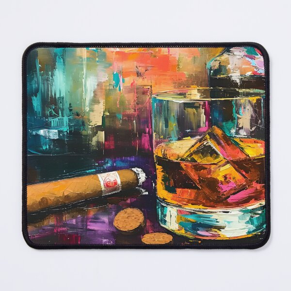 Item preview, Mystical Libation- Whiskey, Cigar, and the Enchanting Symphony of Slow Embers designed and sold by OlfactoART Studio.