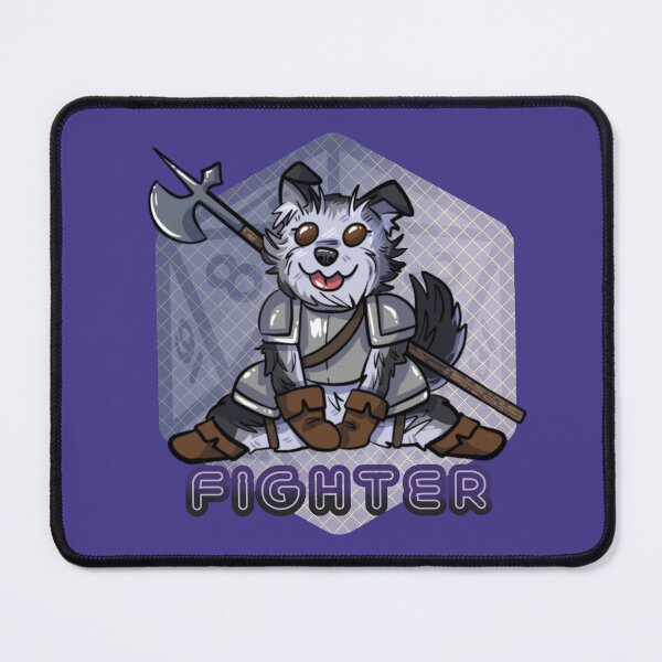 Item preview, Dungeons and Dragons Fighter Dog designed and sold by Tactlessly.