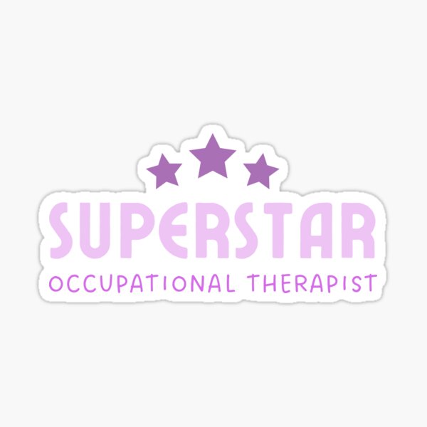 Item preview, Occupational Therapist Superstar - Typography - Purple designed and sold by bumpyroadway08.
