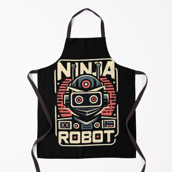 Item preview, Ninja Robot Fun Robot Ninja Graphic designed and sold by SpookshowDesign.