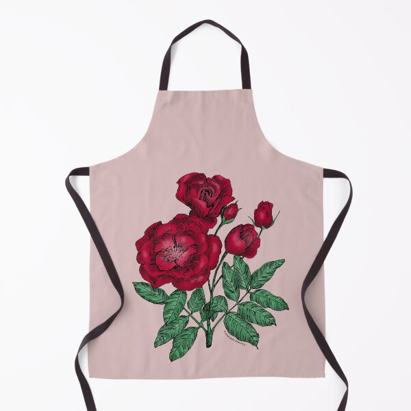 Item preview, Dark Red Cupped Rose Bloom Semi-Double 8-15 Petals In 2 Rows designed and sold by Rachael Taylor.