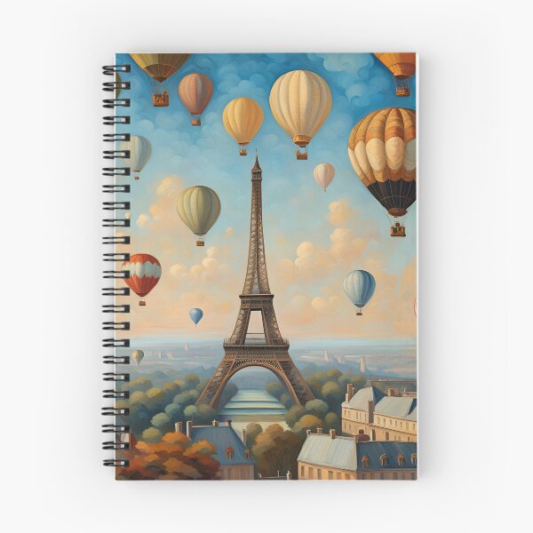 Item preview, Hot Air Balloons Aloft At Paris Eiffel Tower designed and sold by Glimmersmith.