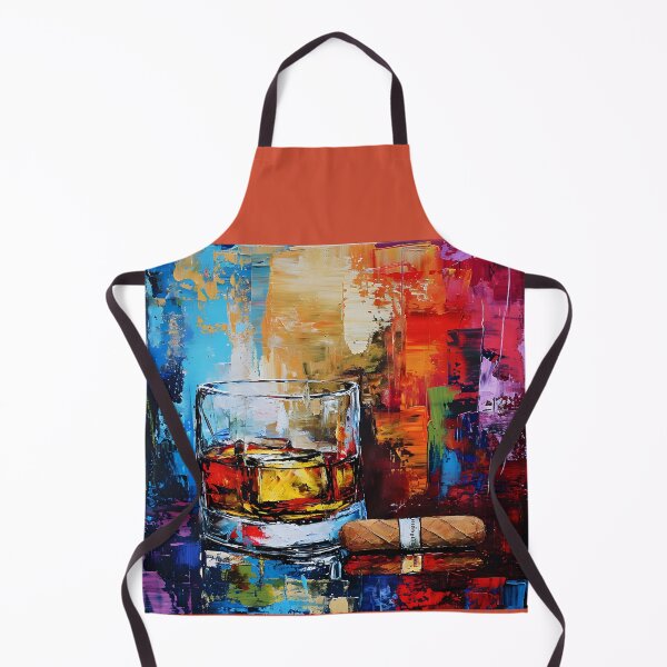 Item preview, Whiskey Embrace- A Dance of Colors and White Whispers in Slow Burn designed and sold by OlfactoART Studio.