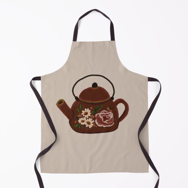 Item preview, Vintage teapot floral illustration designed and sold by Over the Moon Studios.