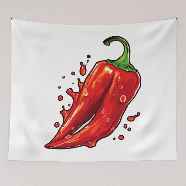Item preview, Premium Hot Chili Pepper Painting designed and sold by LinleeFashion.