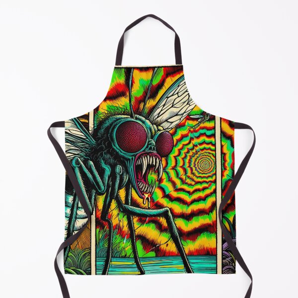 Item preview, Trippy Horrifying Psychedelic Sabretooth Fly Monster! designed and sold by AIPixelMaster.