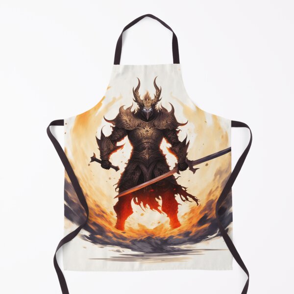 Item preview, Fiery Warrior Conquering with Sword - Intense Fantasy Art  designed and sold by JojoArtEvo.