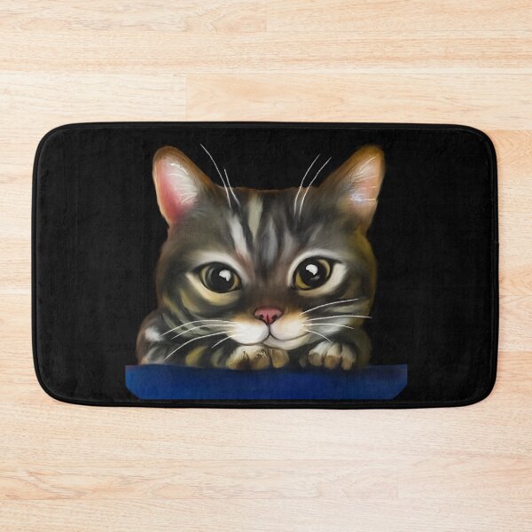 Item preview, Happy Tabby cat painting designed and sold by Funsize-Art.