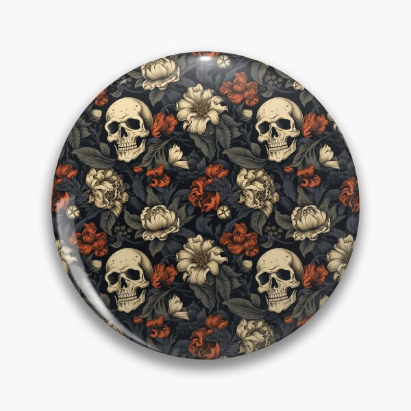 Item preview, JACOBEAN FLORAL & SKULLS designed and sold by snuske01.