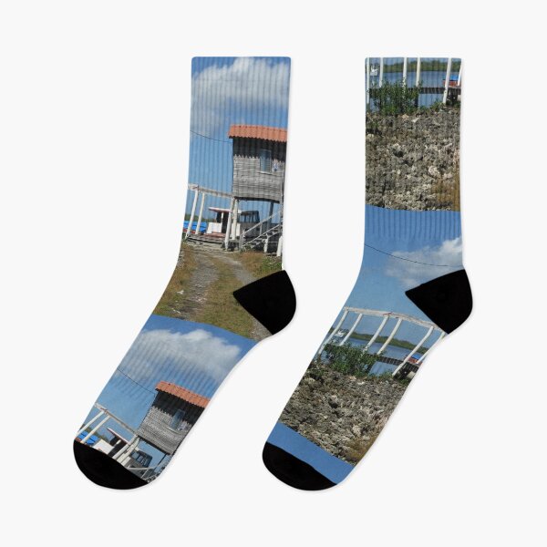 Item preview, Little Boat House in Honduras  designed and sold by ResourceGirl.