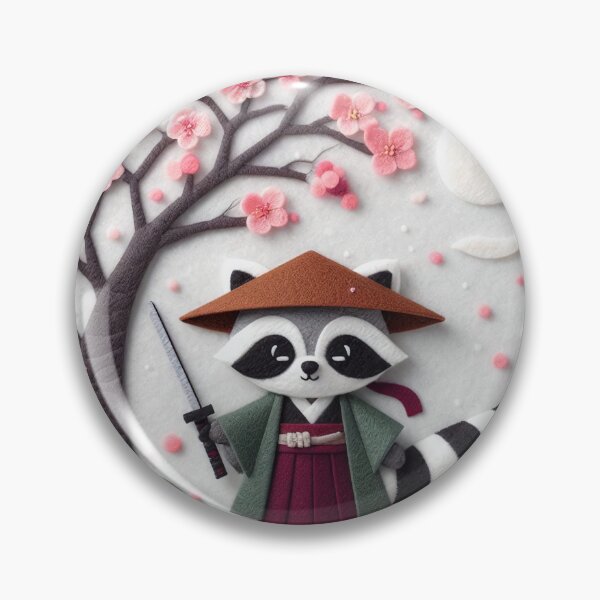Item preview, Samurai Raccoon designed and sold by GALUMARKET.