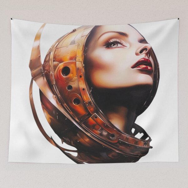 Item preview, Metal Women Face Designs – Unique Art for Your Style designed and sold by JojoArtEvo.