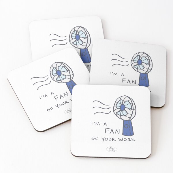 Item preview, I'm a FAN of your work - punny encouragements designed and sold by Pxycrafts.