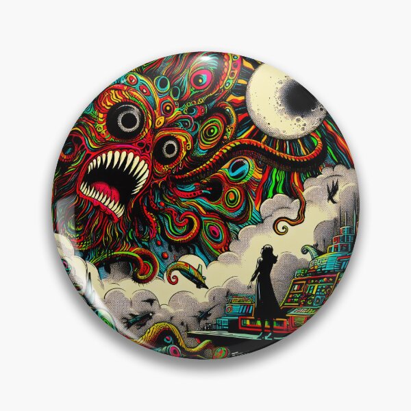 Artikelvorschau, Trippy, seltsames, psychedelisches, dunkles Wesen beschworen! entworfen und verkauft von AIPixelMaster.