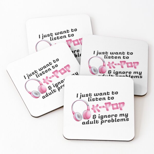 Item preview, I just want to listen to K-Pop & ignore my adult problems Sticker designed and sold by olympe-store.