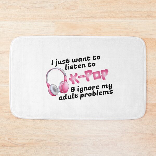 Item preview, I just want to listen to K-Pop & ignore my adult problems Sticker designed and sold by olympe-store.