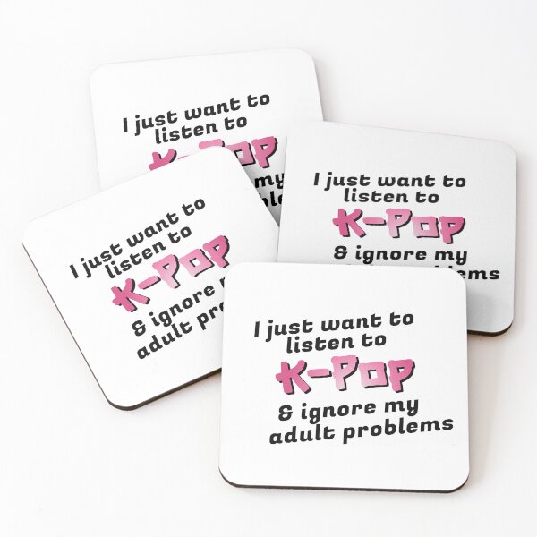 Item preview, I just want to listen to K-Pop & ignore my adult problems Sticker designed and sold by olympe-store.