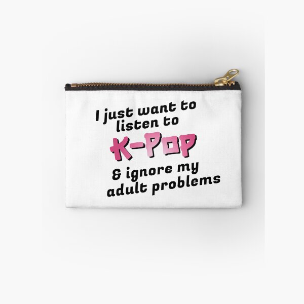 Item preview, I just want to listen to K-Pop & ignore my adult problems Sticker designed and sold by olympe-store.