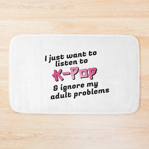 Item preview, I just want to listen to K-Pop & ignore my adult problems Sticker designed and sold by olympe-store.