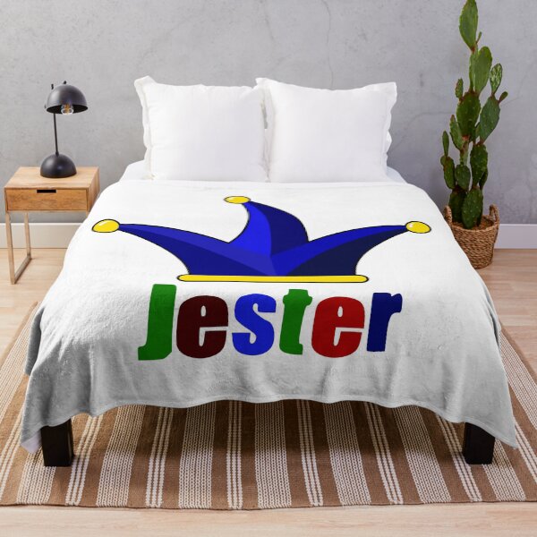 Item preview, Jester, joker or clown hat in blue with name in colored letters designed and sold by shennix.