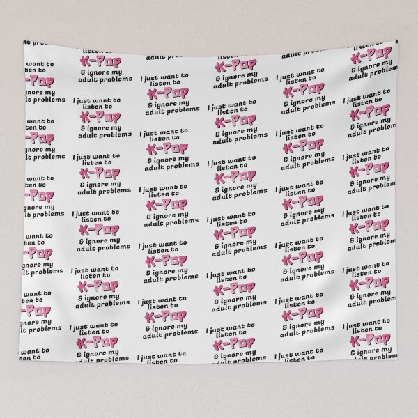 Item preview, I just want to listen to K-Pop & ignore my adult problems Sticker designed and sold by olympe-store.