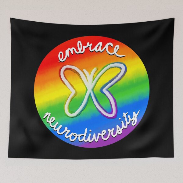 Item preview, Embrace Neurodiversity - Butterfly Symbol designed and sold by JillPillDesign.