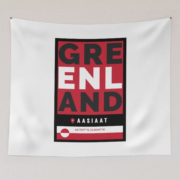 Item preview, Greenland Aasiaat Kalaallit Nunaat Arctic Travel Destination  designed and sold by GraTEEtude.