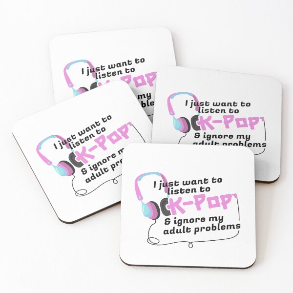 Item preview, I just want to listen to K-Pop & ignore my adult problems Sticker designed and sold by olympe-store.