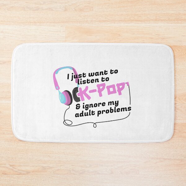 Item preview, I just want to listen to K-Pop & ignore my adult problems Sticker designed and sold by olympe-store.